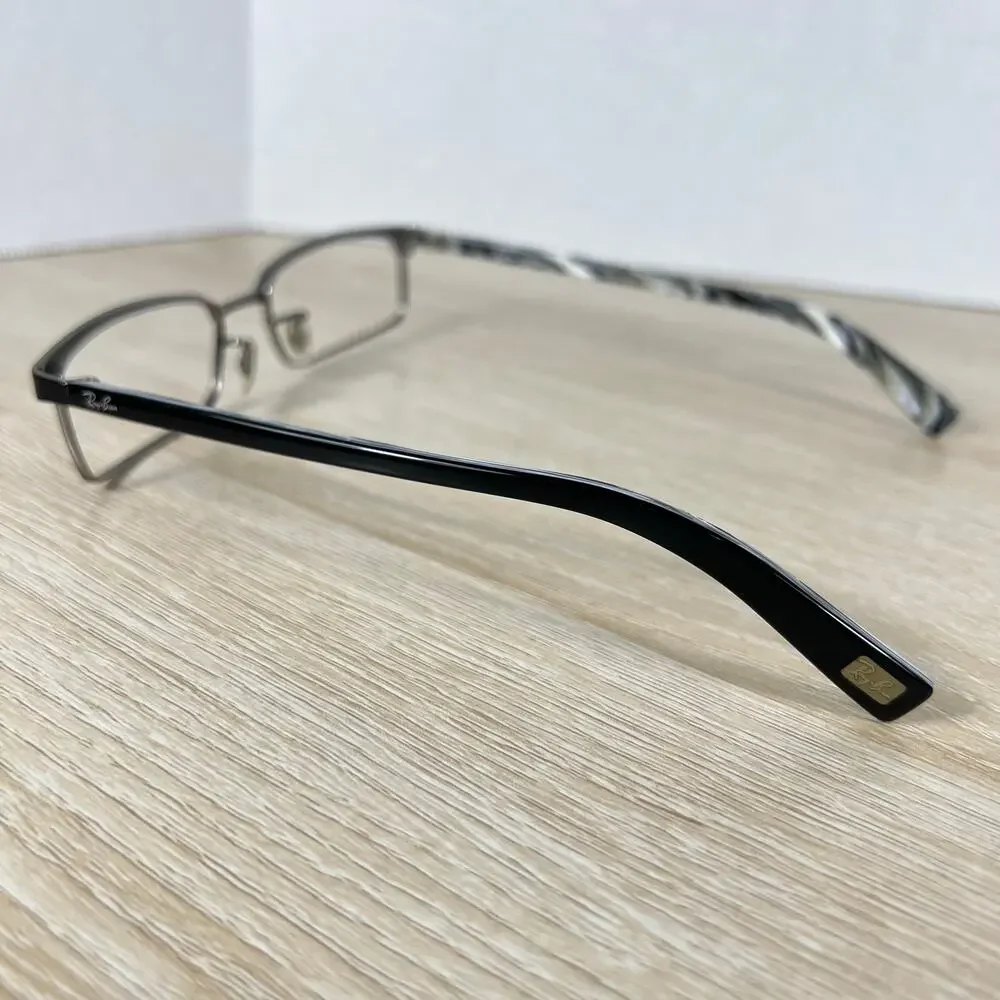 Ray-Ban RB8633 1017 Eyeglasses Black Marble Frames Only 54-17-140 Titanium